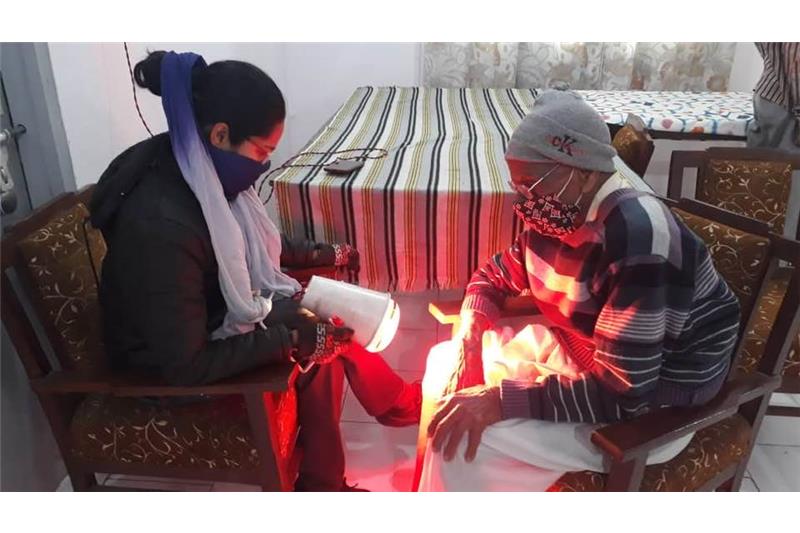 Residents starting their day at Cheshire Home