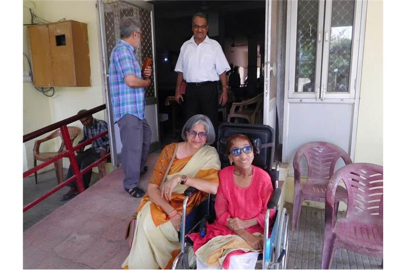 Mr Subhash Mishra and Mrs Anita Mishra visited the Cheshire Home