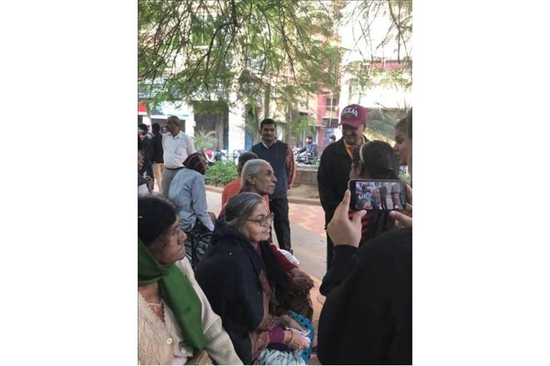 Cheshire Home residents visited to Sharmaji Tea Stall.