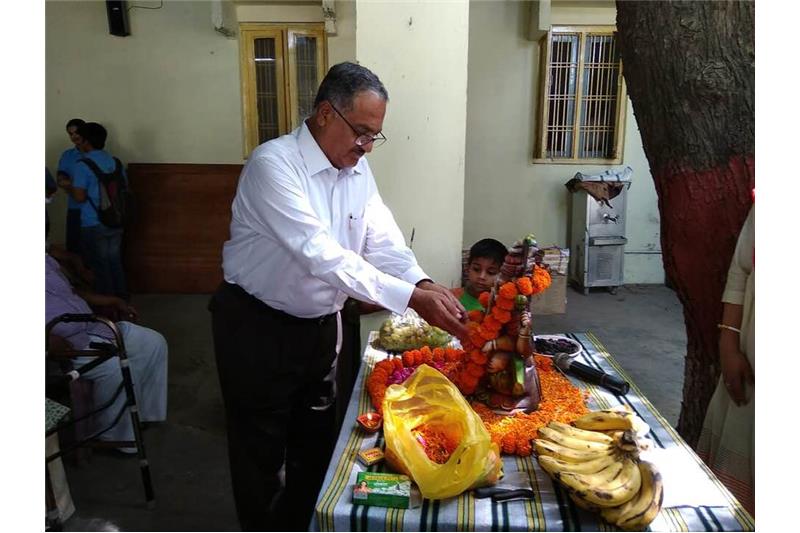 Cultural Program & Donations by Mr.Suresh Patel & BBD Students 12 April 2019