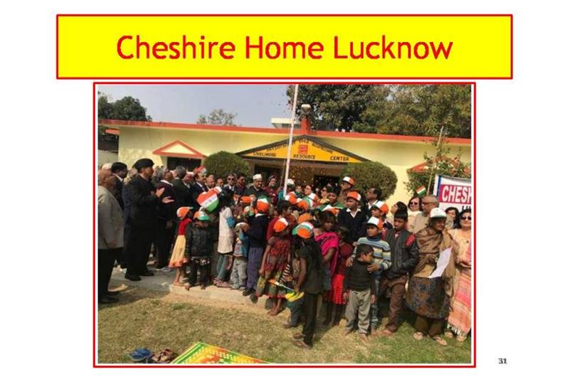 Cheshire Homes Lucknow presentation at National Council AGM at Bangalore on 24 Feb 2018