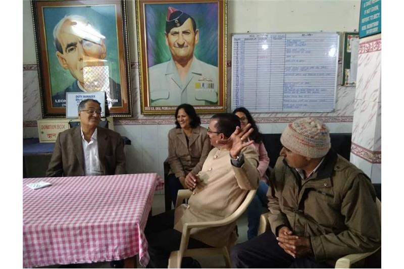 Visit by Mr Kamlesh and 11 members to the Cheshire Home 5 Jan 2020