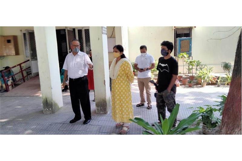 Mrs Aditi Sharma Principal (CMS) Chowk Campus, and Ms. Nava Psychological Counselor visited the Cheshire Home