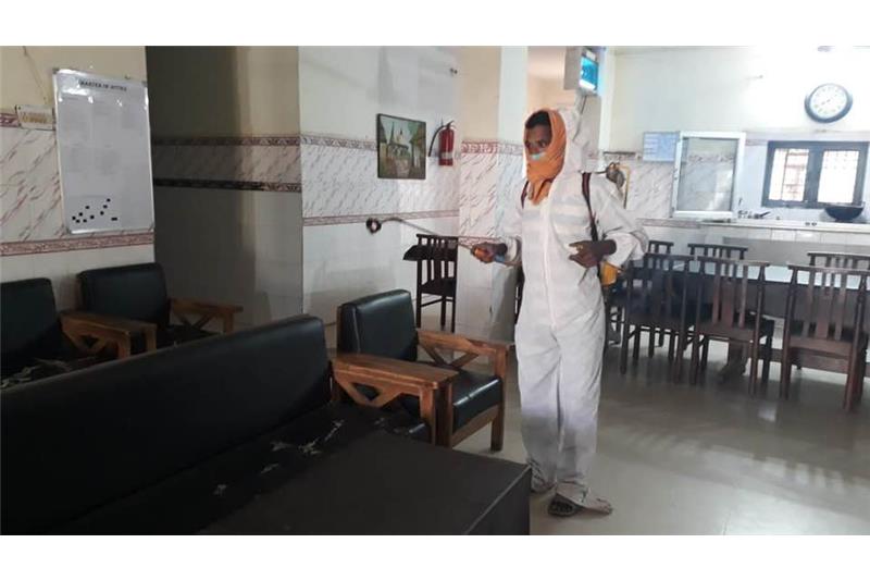 Residents starting their day at Cheshire Home