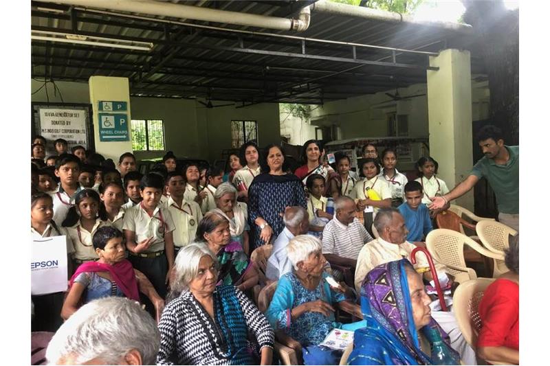 Hosting small loveable Children from SKD Academy Lucknow at the Cheshire Home 14 Sep 2019
