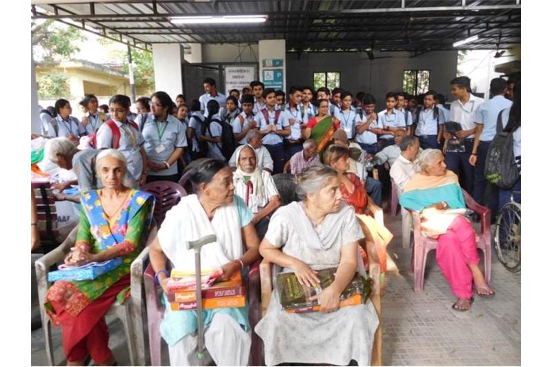 City Montessori School Kanpur Road visited the Cheshire Home Lucknow as part of " Socially Useful Productive Work".