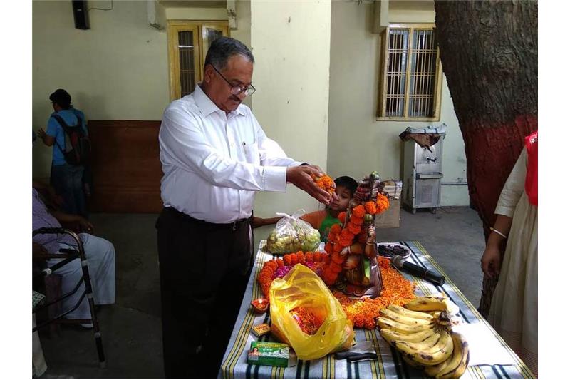 Cultural Program & Donations by Mr.Suresh Patel & BBD Students 12 April 2019