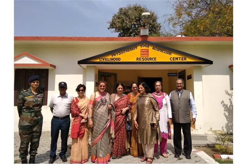  Visit by Mrs Nita Ganguli wife of Lt Gen M Ganguli DG Medical Services