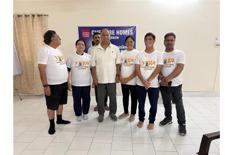 Yoga Day Celebration at Cheshire Home Lucknow on 21 Jun 25