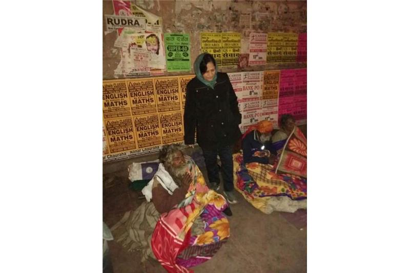 Cheshire Home Lucknow and Robin Hood Army volunteers distributed blankets and clothesCheshire Home Lucknow and Robin Hood Army volunteers distributed blankets and clothes