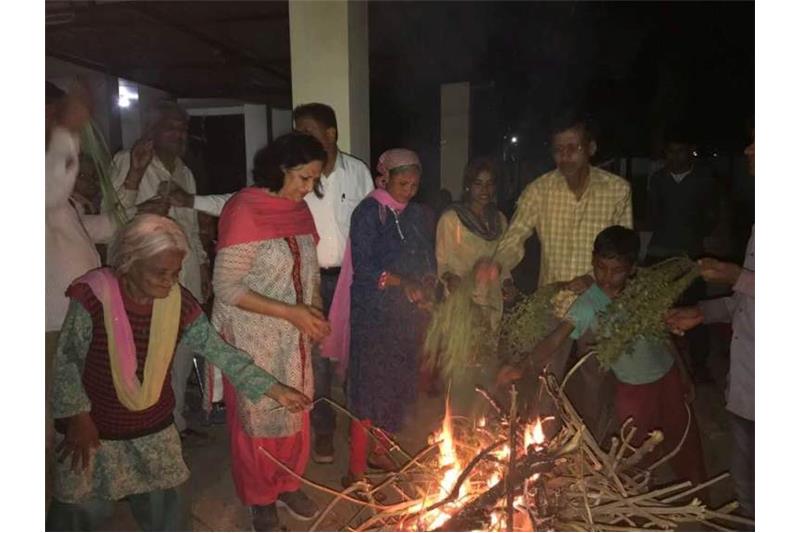 Holika Dahan at Cheshire Home Today.