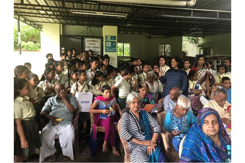 Hosting small loveable Children from SKD Academy Lucknow at the Cheshire Home 14 Sep 2019