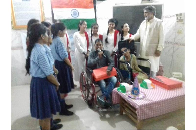 Independence Day Celebrations with the residents of Cheshire Home 