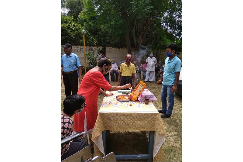 Vishwakarma Pooja at Cheshire Home