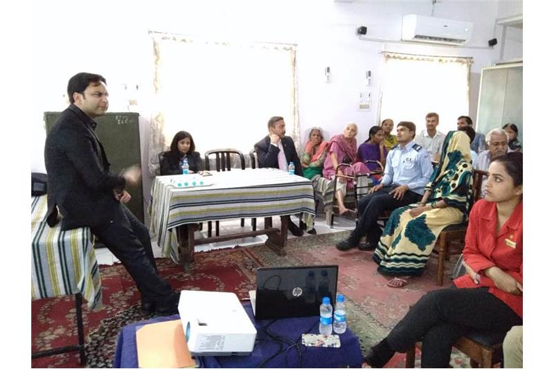 Training of First Aid to residents and staff of Cheshire Home by Dr. Madhuresh (Ortho. Surgeon)from Apollo Hospital