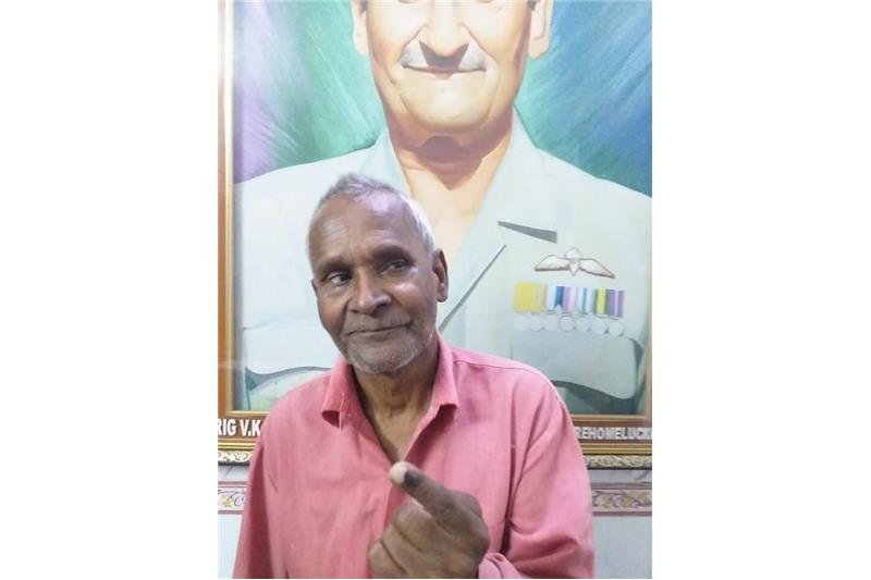  Cheshire Home Residents and Staff who voted 6 May at Lucknow.